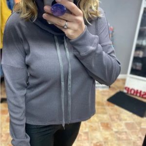 BOUTIQUE Cowl Neck Crop Pullover NEW!